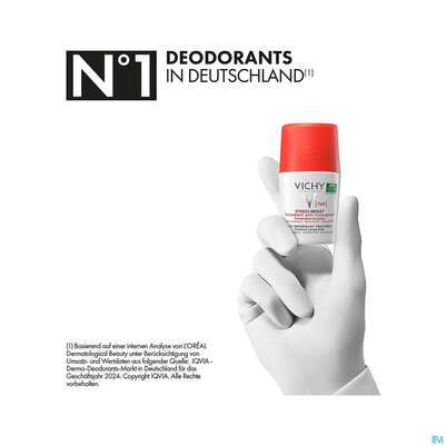 Sie sehen eine Packung Vichy Deodorant Stress Resist 72h 50ml, Produktbild: 30 Vichy Deodorant Stress Resist 72h 50ml, A-Nr.: 4406006 - 30