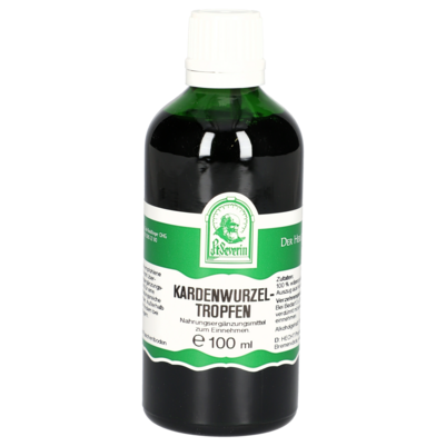 Sie sehen eine Packung KARDENWURZEL TROPFEN 100 ML, Produktbild: 01 KARDENWURZEL TROPFEN 100 ML, A-Nr.: 4312630 - 01