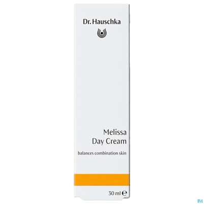Sie sehen eine Packung Dr. Hauschka Melissen Tagescreme 30ml, Produktbild: 01 Dr. Hauschka Melissen Tagescreme 30ml, A-Nr.: 3830386 - 01