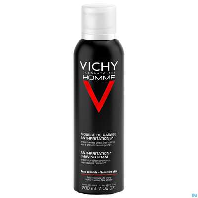 Sie sehen eine Packung Rasiercreme,-seife,-wasser Vichy Homme Rasierschaum Anti-hautirritierend 200ml, Produktbild: 03 Rasiercreme,-seife,-wasser Vichy Homme Rasierschaum Anti-hautirritierend 200ml, A-Nr.: 3595844 - 03