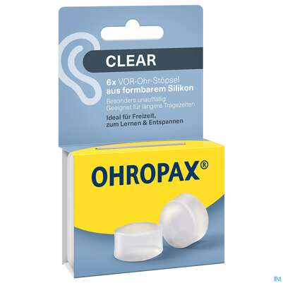 Ohrenschutz Ohropax/clear Silicon G.laerm/wasser/wind Farbl 6st, A-Nr.: 3967375 - 03