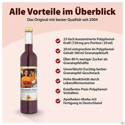 Granatapfel Elixier Dr.jacobs 500ml, A-Nr.: 3042097 - 05