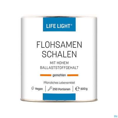 Flohsamenschalen Gemahlen Life Light 500g, A-Nr.: 1752423 - 03
