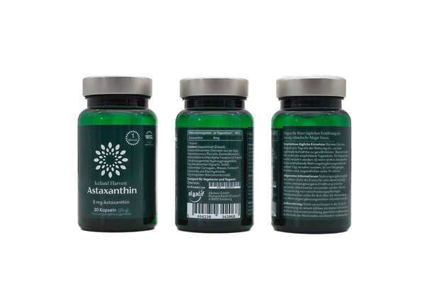 Astaxanthin 8 mg Iceland Harvest 30 Kapseln (25g) Nahrungsergänzungsmittel, A-Nr.: 5830019 - 03