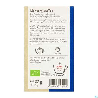 Sonnentor Lichterglanz Kraeutertee Bio 02200 18st, A-Nr.: 5683676 - 04