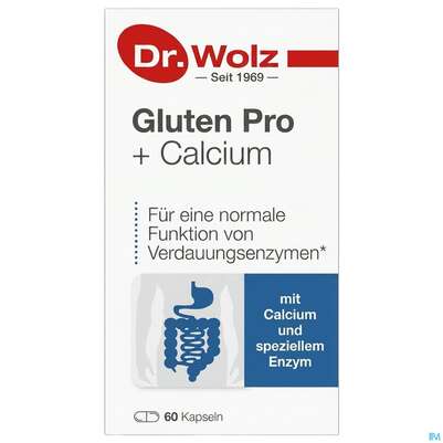 Dr.wolz Gluten Enzym +calcium Kapseln 60522 60st, A-Nr.: 4828285 - 02
