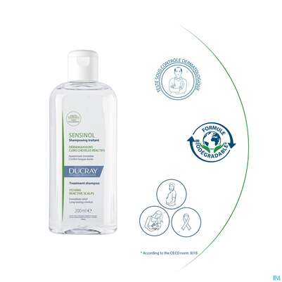 Shampoon Ducray Sensinol Pflege Juckreiz Gereizter Kopfhaut 200ml, A-Nr.: 5901110 - 08