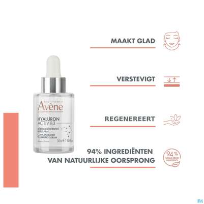 Sie sehen eine Packung Avene Hyaluron Activ B3 Serum 30ml, Produktbild: 17 Avene Hyaluron Activ B3 Serum 30ml, A-Nr.: 5693249 - 17