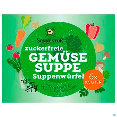 Sonnentor Zuckerfreie Gemuesesuppe Wuerfel 01405 66g, A-Nr.: 5227205 - 01