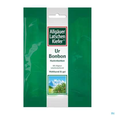 Sie sehen eine Packung Allgaeuer Latschenkiefer Ur Bonbon 75g, Produktbild: 01 Allgaeuer Latschenkiefer Ur Bonbon 75g, A-Nr.: 5445623 - 01