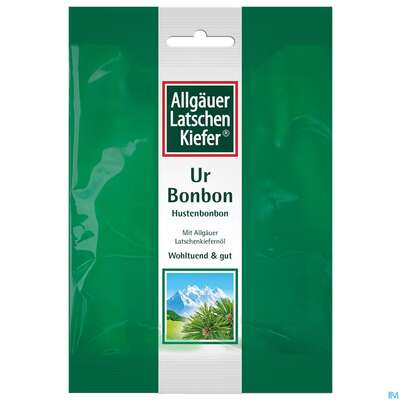 Sie sehen eine Packung Allgaeuer Latschenkiefer Ur Bonbon 75g, Produktbild: 02 Allgaeuer Latschenkiefer Ur Bonbon 75g, A-Nr.: 5445623 - 02