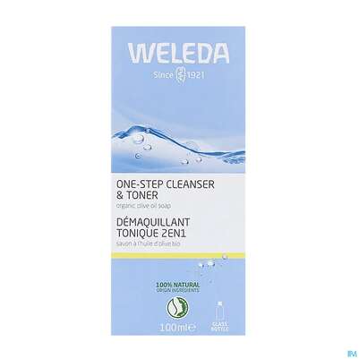 Sie sehen eine Packung Weleda Reinigung 2in1 Erfrischend 100ml, Produktbild: 02 Weleda Reinigung 2in1 Erfrischend 100ml, A-Nr.: 3377018 - 02