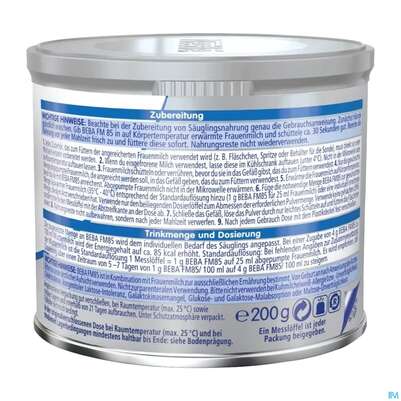 Sie sehen eine Packung Beba Fm-85 12498433 200g, Produktbild: 03 Beba Fm-85 12498433 200g, A-Nr.: 2722507 - 03