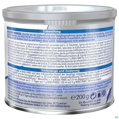 Sie sehen eine Packung Beba Fm-85 12498433 200g, Produktbild: 04 Beba Fm-85 12498433 200g, A-Nr.: 2722507 - 04