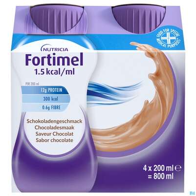 Fortimel 1.5kcal 200ml Schoko 4st, A-Nr.: 3237553 - 03