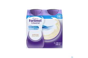 Fortimel 1.5kcal 200ml Vanille 4st, A-Nr.: 3237607 - 01