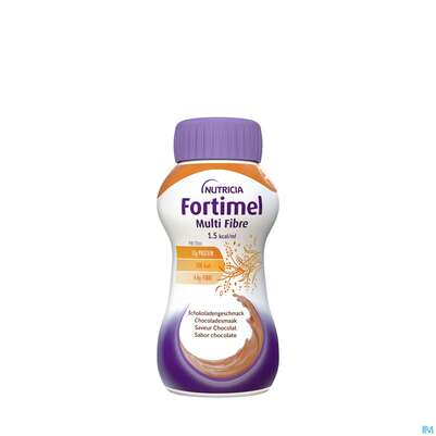 Fortimel/multifibre 1,5kcal 200ml Flasche Schoko 4st, A-Nr.: 3237719 - 05