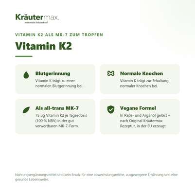 Vitamin K2 vegan Tropfen 15 ml, A-Nr.: 4887939 - 02