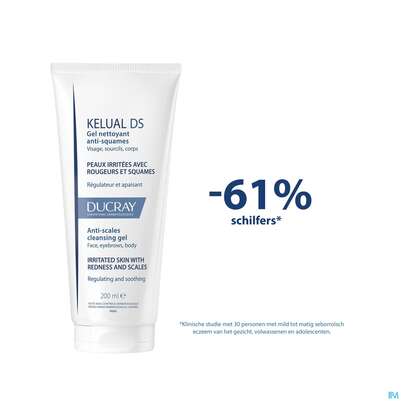 Sie sehen eine Packung Ducray Kelual Ds Reinigungsgel Neu 200ml, Produktbild: 18 Ducray Kelual Ds Reinigungsgel Neu 200ml, A-Nr.: 5862261 - 18