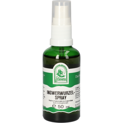 Sie sehen eine Packung INGWERWURZEL SPRAY 50 ML, Produktbild: 01 INGWERWURZEL SPRAY 50 ML, A-Nr.: 4484383 - 01