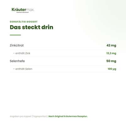 Selen mit Zink Kapseln 60 Stück, A-Nr.: 5679203 - 03