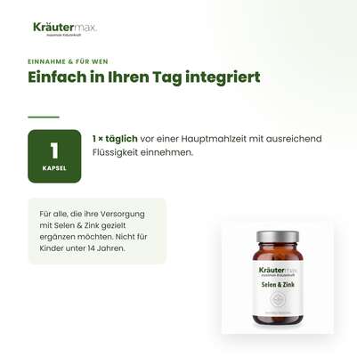 Selen mit Zink Kapseln 60 Stück, A-Nr.: 5679203 - 04