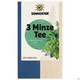 Sie sehen eine Packung Sonnentor Bio/3-minze-tee Doppelkammerbeutel 21,6g 02321 18st, Produktbild: 01 Sonnentor Bio/3-minze-tee Doppelkammerbeutel 21,6g 02321 18st, A-Nr.: 5804826 - 01