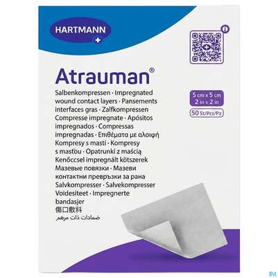 Wundauflagen Atrauman Salbenvlies Wirkstofffr Steril 5x 5cm 50st, A-Nr.: 1708876 - 02