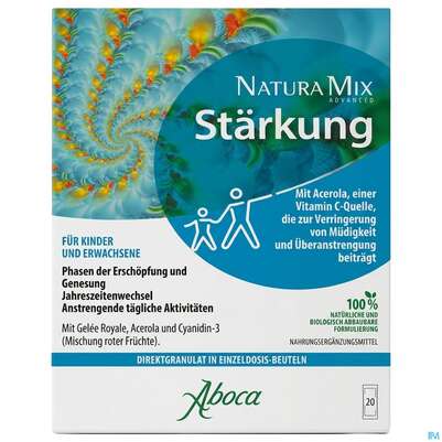 Aboca Natura Mix Granulat Advanced Erschoepfung Ab 1jahr 20st, A-Nr.: 5571925 - 02