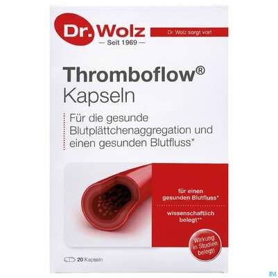 Sie sehen eine Packung Dr.wolz Thromboflow Kapseln 60653 20st, Produktbild: 02 Dr.wolz Thromboflow Kapseln 60653 20st, A-Nr.: 4164810 - 02