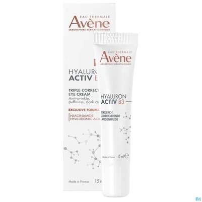 Sie sehen eine Packung Avene Hyaluron Activ B3 Augencreme/neu 15ml, Produktbild: 05 Avene Hyaluron Activ B3 Augencreme/neu 15ml, A-Nr.: 5882654 - 05
