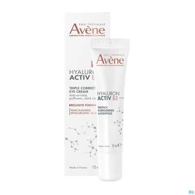 Sie sehen eine Packung Avene Hyaluron Activ B3 Augencreme/neu 15ml, Produktbild: 06 Avene Hyaluron Activ B3 Augencreme/neu 15ml, A-Nr.: 5882654 - 06