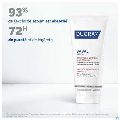 Shampoon Ducray Sabal/argeal Talgabsorbierend 200ml, A-Nr.: 5964412 - 15