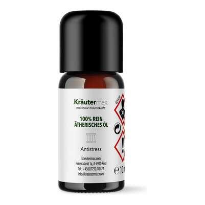 Sie sehen eine Packung Anti Stress Öl 10 ml, Produktbild: 01 Anti Stress Öl 10 ml, A-Nr.: 4514925 - 01