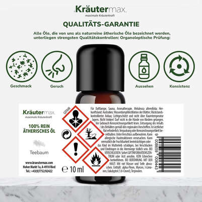 Sie sehen eine Packung Teebaum Öl 10 ml, Produktbild: 06 Teebaum Öl 10 ml, A-Nr.: 4318845 - 06