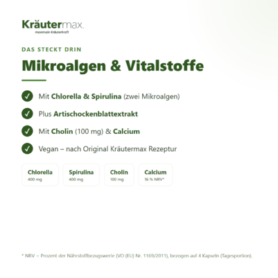 Algen Leber Komplex+ Kapseln 120 Stück, A-Nr.: 6129864 - 03