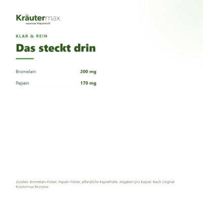 Bromelain und Papain Kapseln 90 Stück, A-Nr.: 5746282 - 03