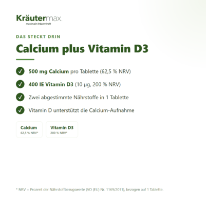 Calcium mit Vitamin D3 400 IE Tabletten 90 Stück, A-Nr.: 5746299 - 03