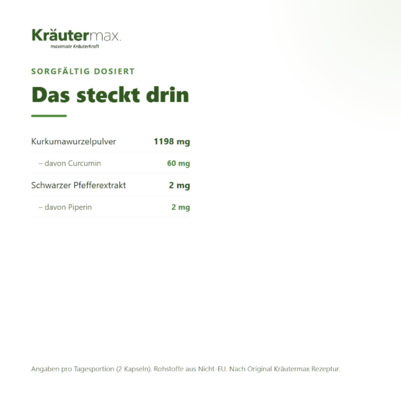 Curcuma mit Pfeffer Kapseln 90 Stück, A-Nr.: 5968953 - 03