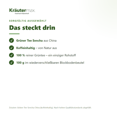 Grüner Tee Sencha 100 g, A-Nr.: 6017415 - 03