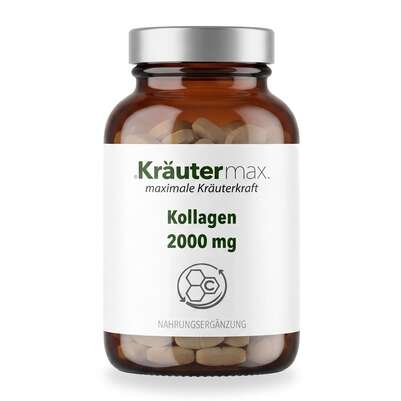Sie sehen eine Packung Kollagen 2000 mg Tabletten 150 Stück, Produktbild: 01 Kollagen 2000 mg Tabletten 150 Stück, A-Nr.: 6129999 - 01
