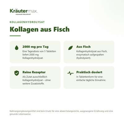 Sie sehen eine Packung Kollagen 2000 mg Tabletten 150 Stück, Produktbild: 02 Kollagen 2000 mg Tabletten 150 Stück, A-Nr.: 6129999 - 02