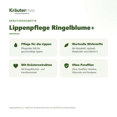 Lippenpflege Ringelblume+ 8,5 ml, A-Nr.: 5921644 - 02