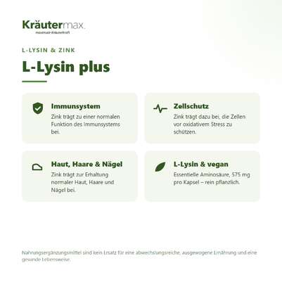 L Lysin Kapseln 60 Stück, A-Nr.: 4849353 - 02
