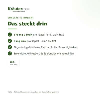 L Lysin Kapseln 60 Stück, A-Nr.: 4849353 - 03