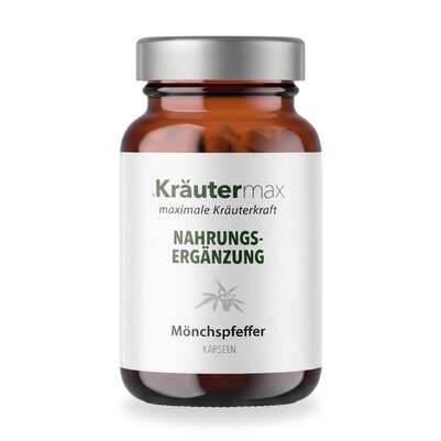 Sie sehen eine Packung Mönchspfeffer Kapseln 90 Stück, Produktbild: 01 Mönchspfeffer Kapseln 90 Stück, A-Nr.: 5443452 - 01