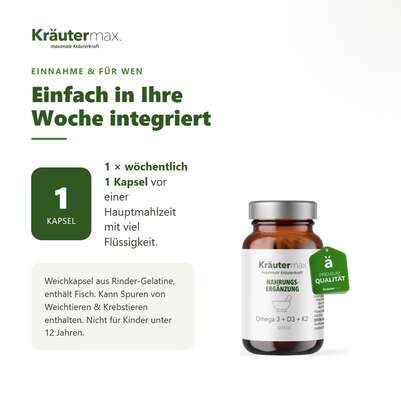 Omega 3 + D3 2000 IE + K2 Kapseln 90 Stück, A-Nr.: 5746454 - 04