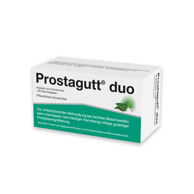 Sie sehen eine Packung Prostagutt duo-Kapseln, Produktbild: 02 Prostagutt duo-Kapseln, A-Nr.: 6065101 - 02