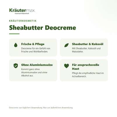 Sie sehen eine Packung Sheabutter Deocreme 40 ml, Produktbild: 02 Sheabutter Deocreme 40 ml, A-Nr.: 4938708 - 02