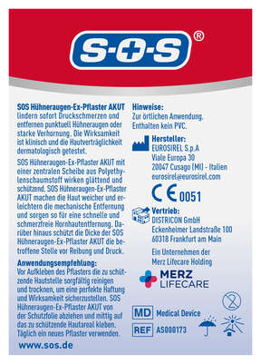 SOS HÜHNERAUGEN-EX AKUT PFLASTER 8ST, A-Nr.: 6142132 - 03